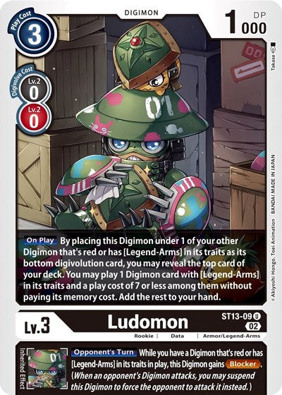Ludomon (Starter Deck 13: Ragnaloardmon) Near Mint