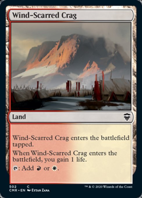 Wind - Scarred Crag (Commander 2020 Commander Legends) Near Mint - Nick Nack's Full Frontal Attack