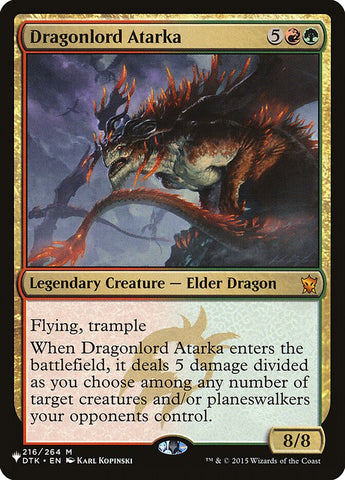 Dragonlord Atarka [La liste] 