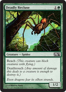 Deadly Recluse (Magic 2014 Core Set) Near Mint - Nick Nack's Full Frontal Attack