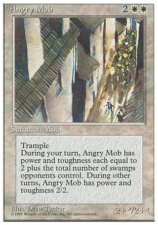 Angry Mob (4th Edition) Light Play - Nick Nack's Full Frontal Attack