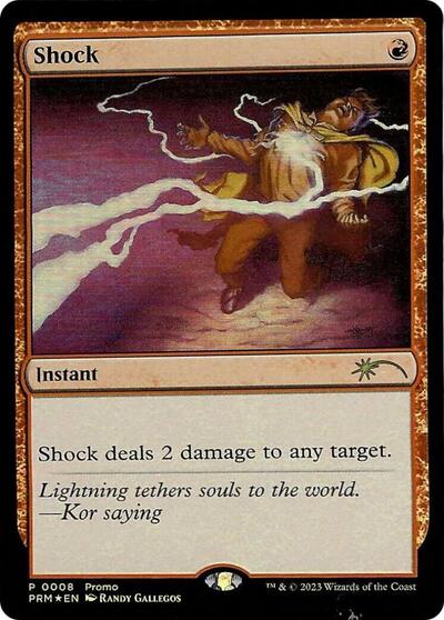 Shock (Graphic Novel Insert) (Promos: Media) Near Mint Foil - Nick Nack's Full Frontal Attack