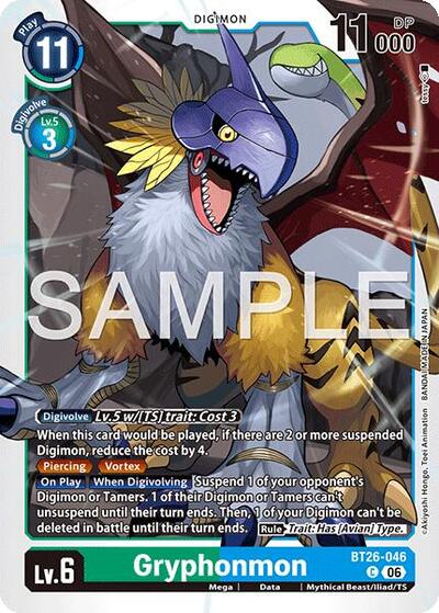 Gryphonmon (Timeless Bonds) Near Mint