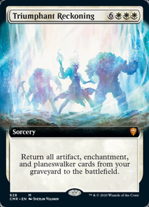 Triumphant Reckoning (Extended Art) (Commander Legends) Near Mint Foil - Nick Nack's Full Frontal Attack