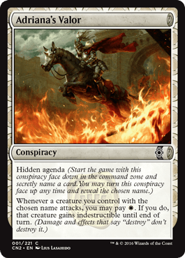 Adriana's Valor (Conspiracy: Take the Crown) Near Mint - Nick Nack's Full Frontal Attack