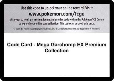 Code Card - Mega Garchomp EX Premium Collection (XY - Evolutions) Near Mint