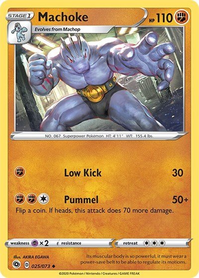 Machoke (Champion's Path) Near Mint - Nick Nack's Full Frontal Attack