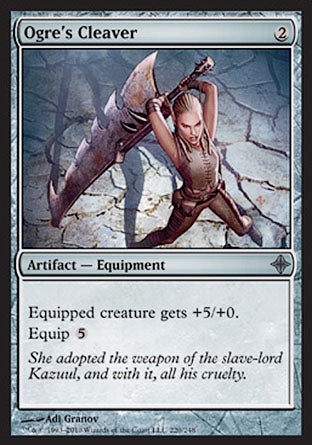 Ogre's Cleaver (Rise of the Eldrazi) Light Play