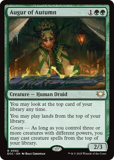 Augur of Autumn (Commander: Edge of Eternities) Near Mint - Nick Nack's Full Frontal Attack