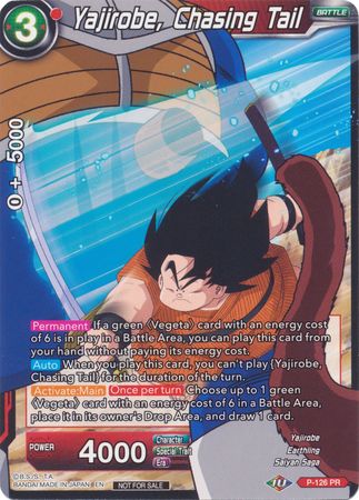 Yajirobe, Chasing Tail (Shop Tournament: Assault of Saiyans) (P-126) [Cartes de promotion] 