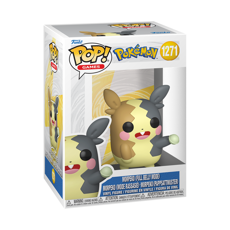 Official boxed Funko Pop! Morpeko Full Belly Mode #1271