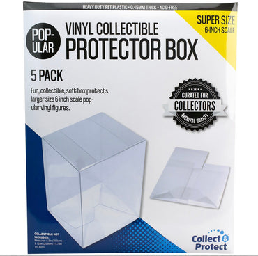 6-Inch Vinyl Collectible Soft Collapsible Protector Box 5-Pack