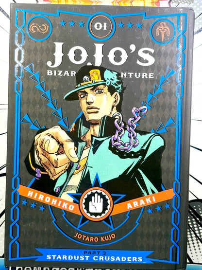 Jojo's Bizarre Adventure Vol 1 Part 3 Stardust Crusaders Hardcover - Nick Nack's Full Frontal Attack