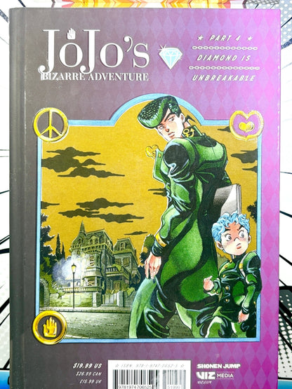 Jojo's Bizarre Adventure Vol 1 Part 4 Diamond is Unbreakable Hardcover - Nick Nack's Full Frontal Attack