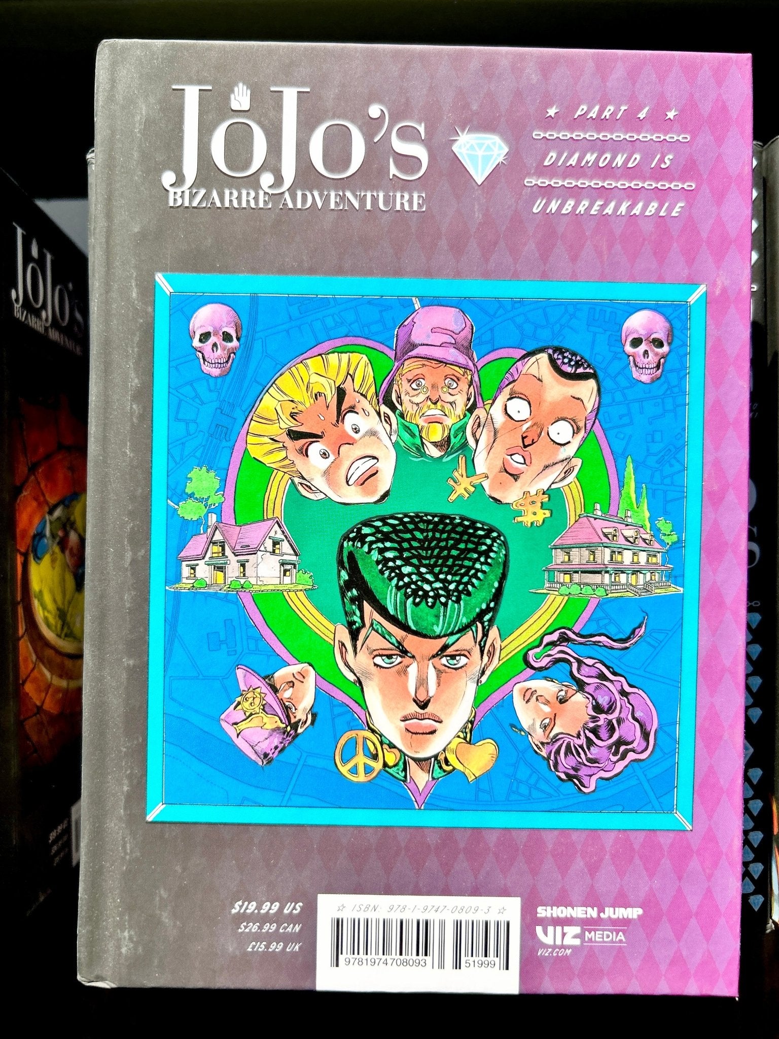 Jojo's Bizarre Adventure Vol 3 Part 4 Diamond is Unbreakable Hardcover - Nick Nack's Full Frontal Attack