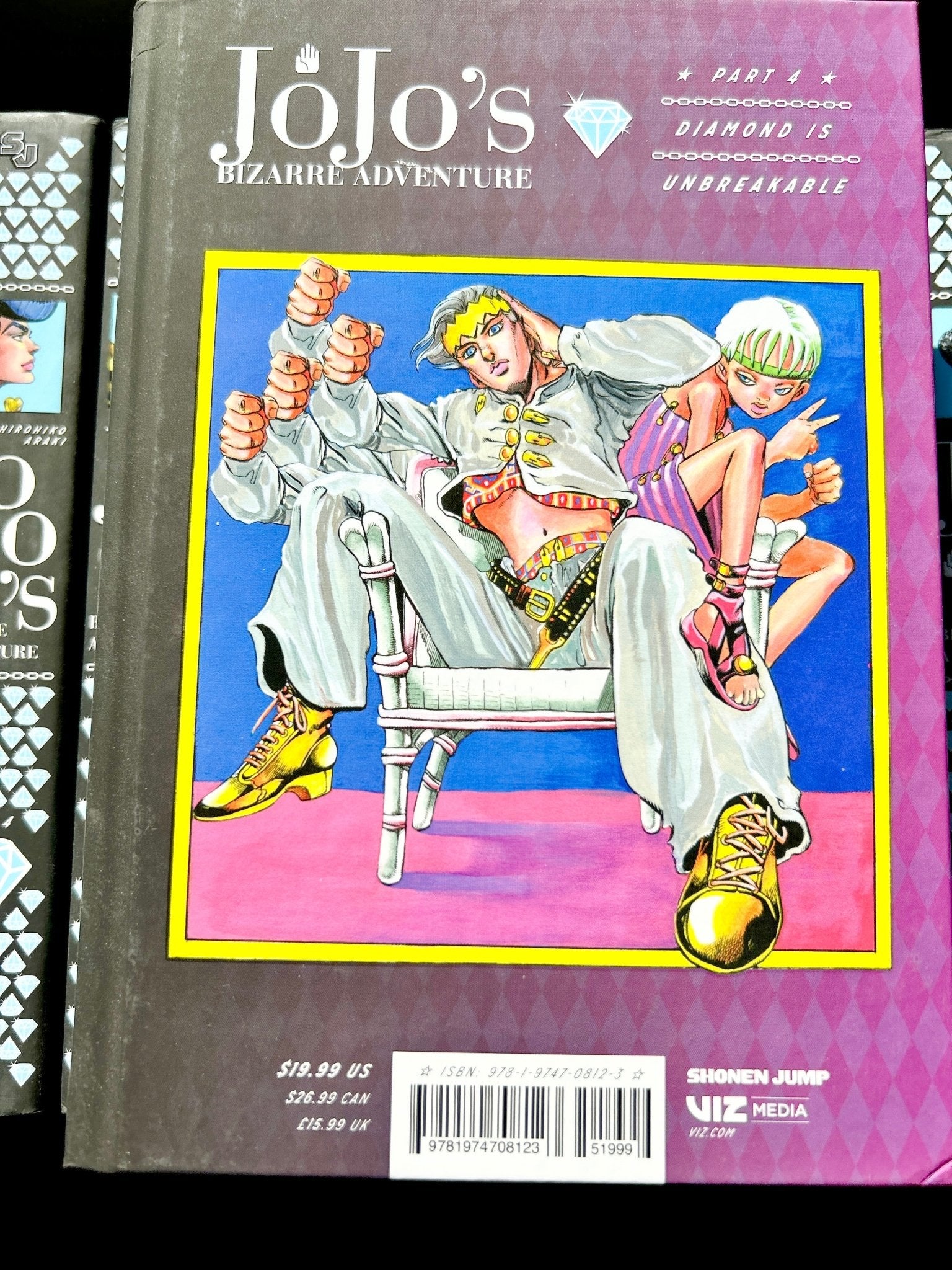 Jojo's Bizarre Adventure Vol 6 Part 4 Diamond is Unbreakable Hardcover - Nick Nack's Full Frontal Attack