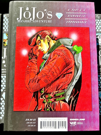 Jojo's Bizarre Adventure Vol 7 Part 4 Diamond is Unbreakable Hardcover - Nick Nack's Full Frontal Attack