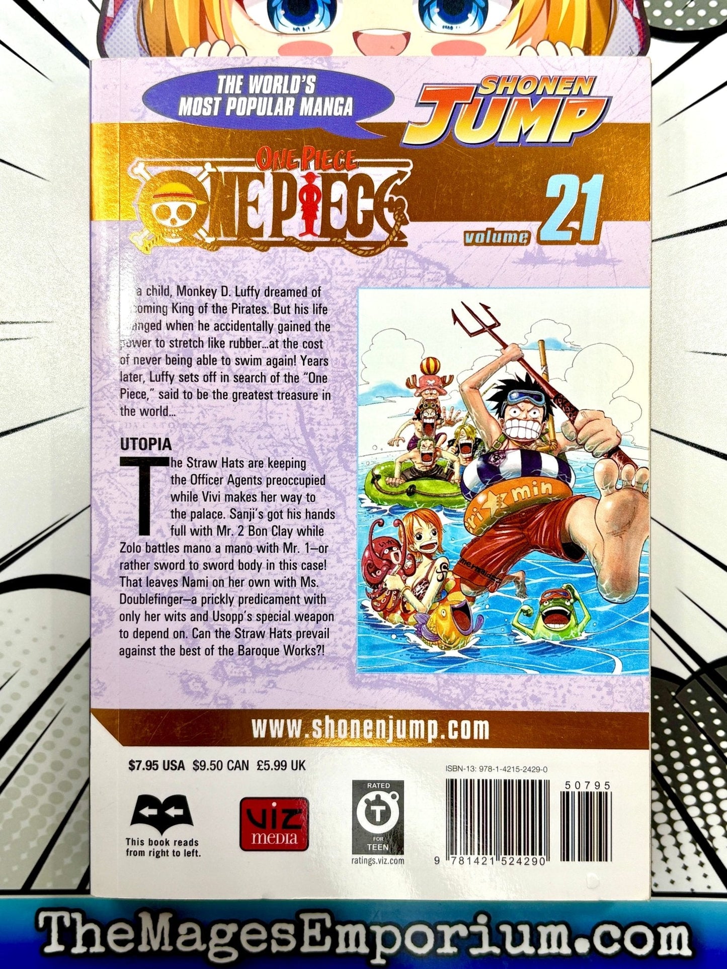 One Piece Vol 21 Gold Foil - Nick Nack's Full Frontal Attack