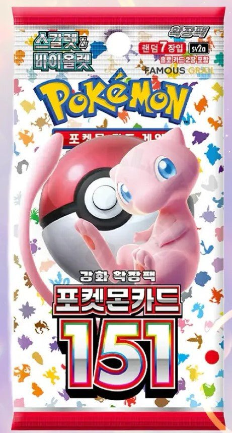 Pokemon TCG Pokemon 151 sv2a Booster Pack Korean Ver (1 Booster Pack) - Nick Nack's Full Frontal Attack