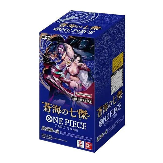 (Japanese) One Piece TCG: The Azure Sea's Seven OP-14 Booster Box - Nick Nack's Full Frontal Attack