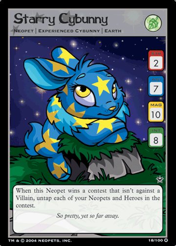 Neopets orders cards