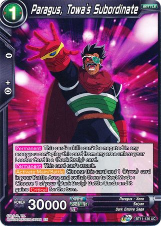 Paragus, Towa's Subordinate [BT11-136]