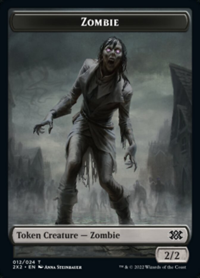 Zombie // Spirit Double-sided Token [Double Masters 2022 Tokens]