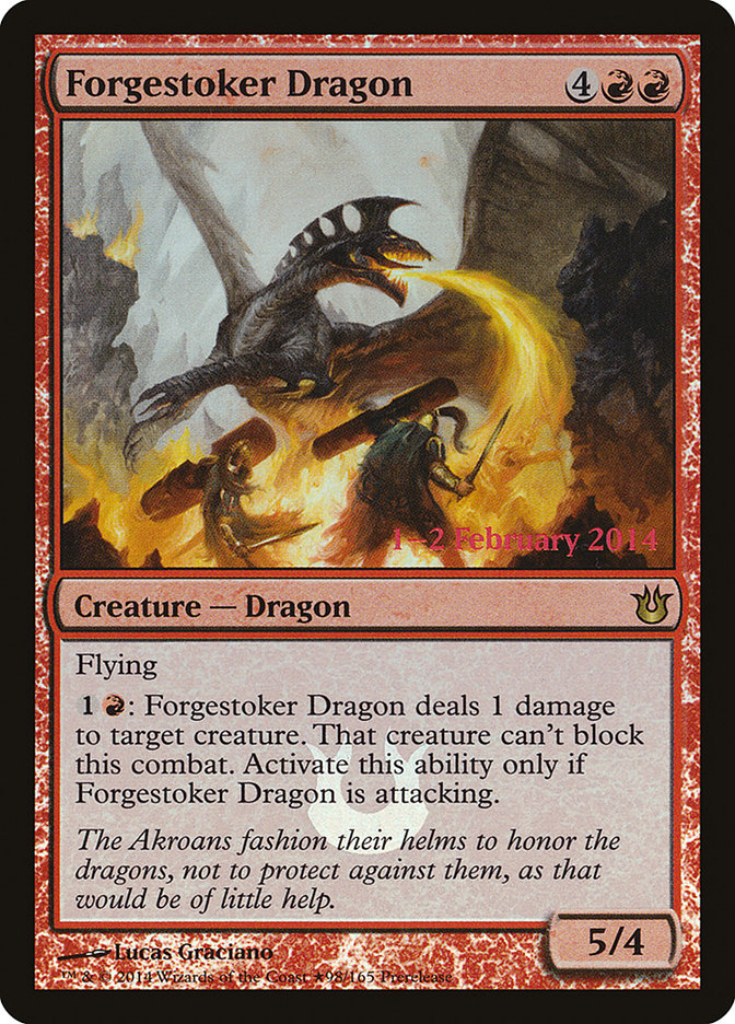 Forgestoker Dragon  (Prerelease) [Born of the Gods Prerelease Promos]