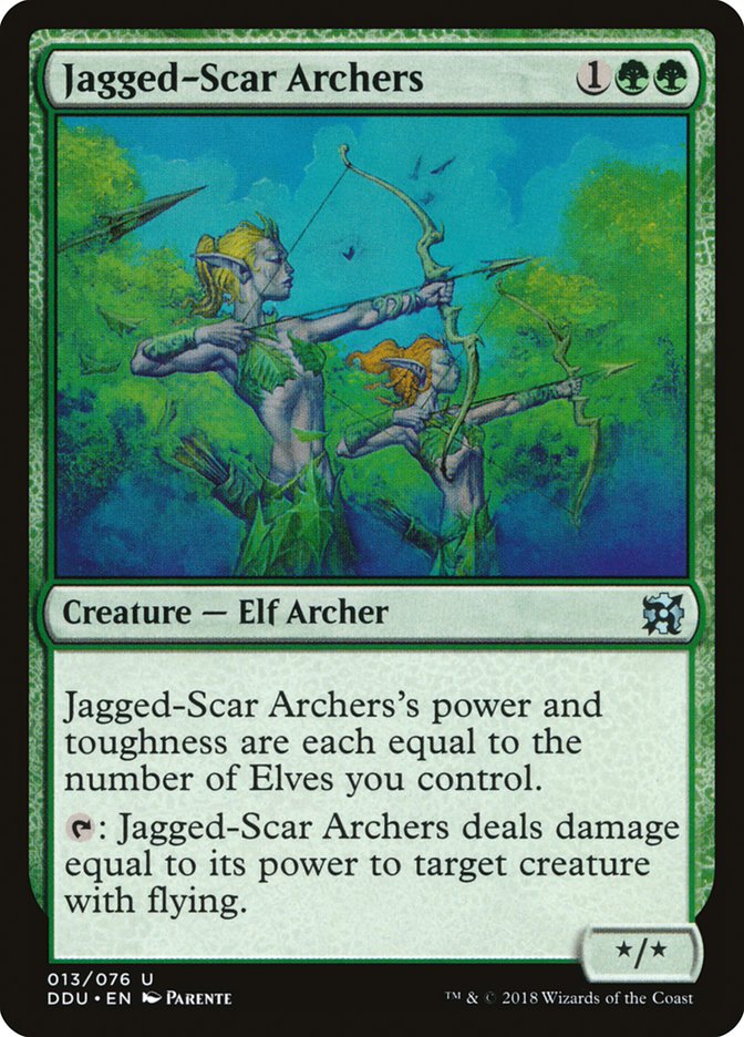 Archers Jagged-Scar [Duel Decks: Elfes contre Inventeurs] 