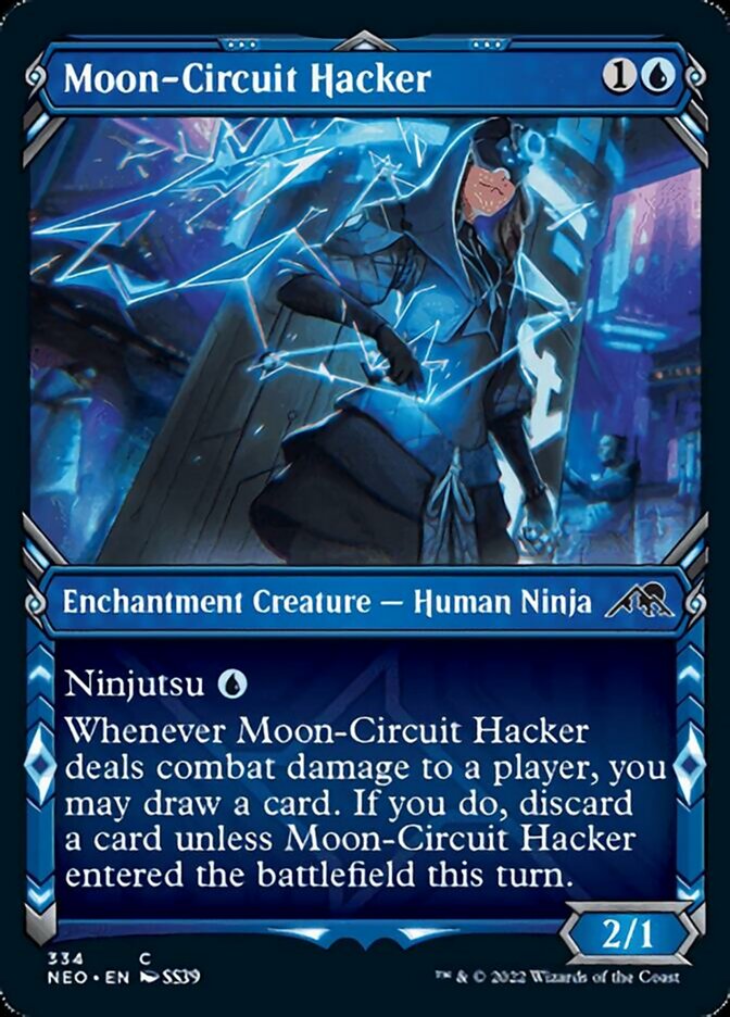Hacker del circuito lunar (Showcase Ninja) [Kamigawa: Neon Dynasty] 