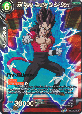 SS4 Vegeta, Frustrando el Imperio Oscuro (BT13-130) [Supreme Rivalry Prerelease Promos] 