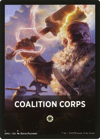 Coalition Corps Theme Card [Dominaria United Tokens]