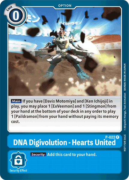 DNA Digivolution - Hearts United [P-022] [Tarjetas de promoción] 