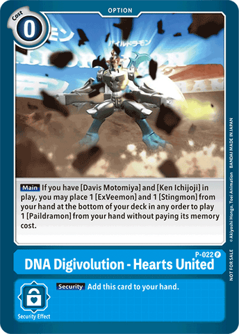 DNA Digivolution - Hearts United [P-022] [Tarjetas de promoción] 