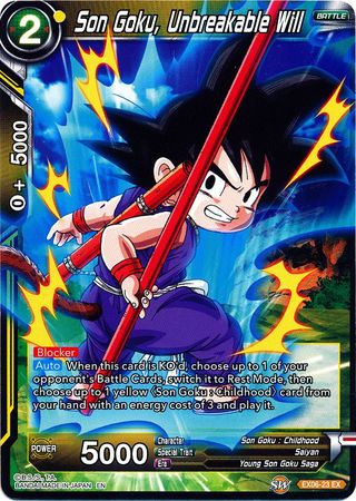 Son Goku, Voluntad Inquebrantable [EX06-23] 