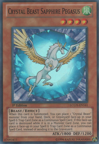 Cristal Bestia Zafiro Pegaso [LCGX-EN161] Súper Raro