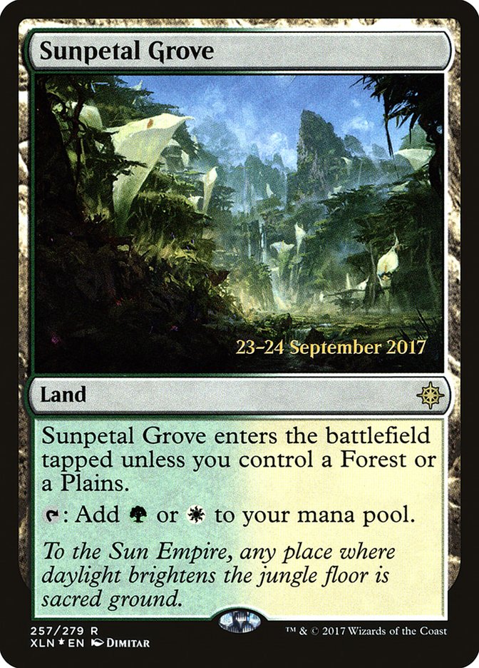 Sunpetal Grove  (Prerelease) [Ixalan Prerelease Promos]