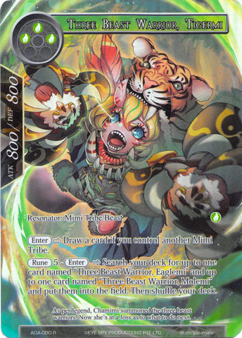 Three Beast Warrior, Tigermi (Full Art) (AOA-080) [Awakening of the Ancients]