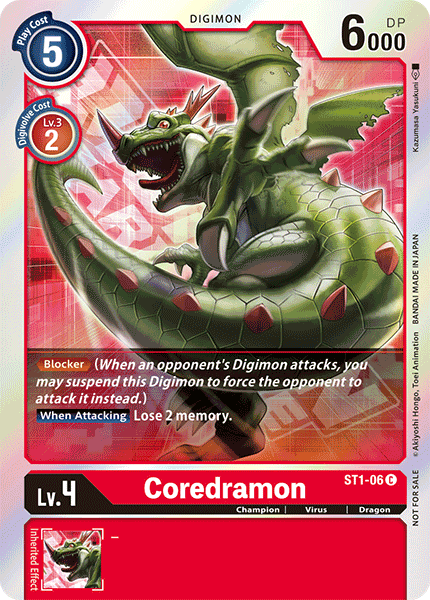 Coredramon [ST1-06] (Event Pack) [Deck de démarrage : Gaia Red Promos] 