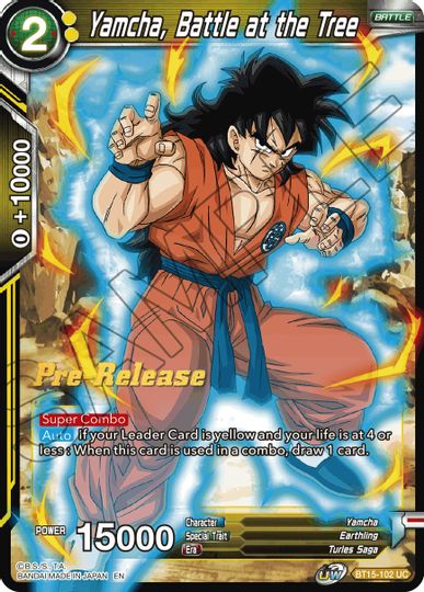 Yamcha, Batalla en el árbol (BT15-102) [Promociones de presentación de Saiyan Showdown] 