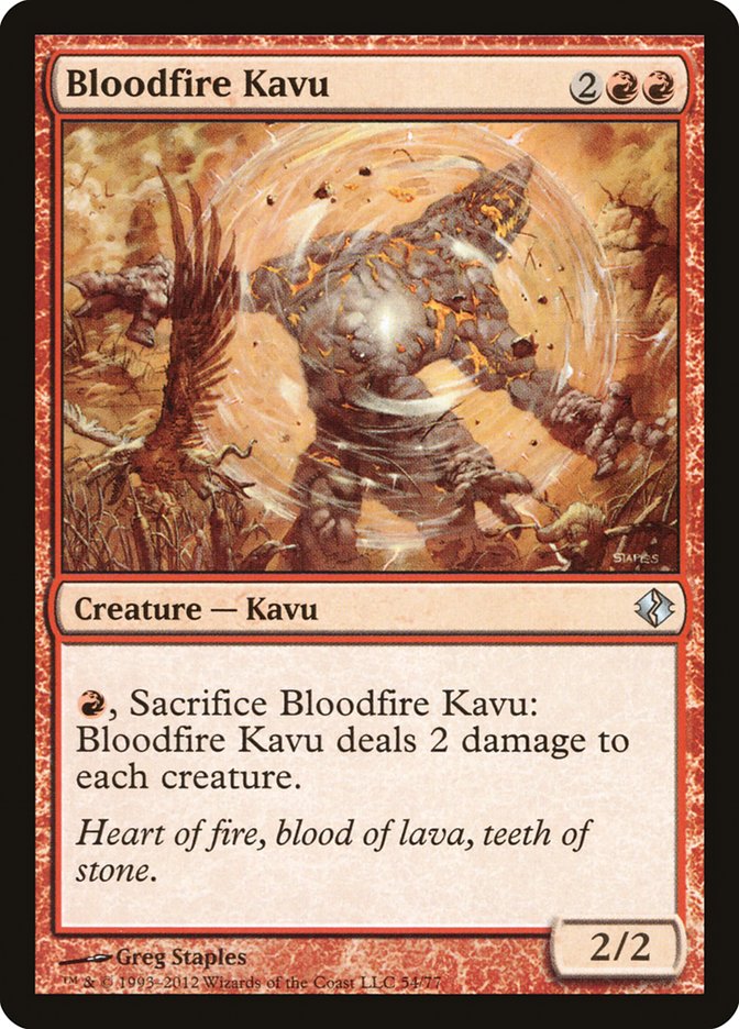 Bloodfire Kavu [Duel Decks: Venser contre Koth] 
