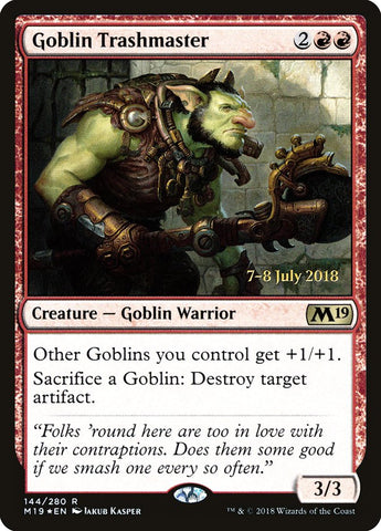 Goblin Trashmaster  (Prerelease) [Core Set 2019 Prerelease Promos]