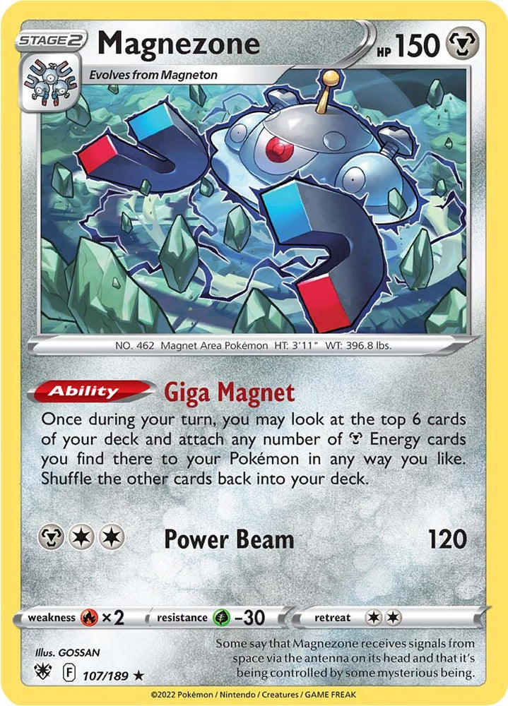 Magnezone (107/189) (Thème Deck Exclusif) [Épée et Bouclier : Astral Radiance] 