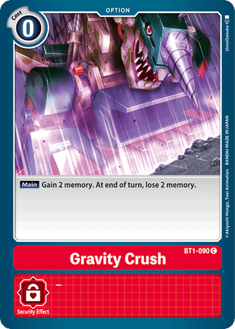 Gravity Crush [BT1-090] [Lanzamiento de Booster Ver.1.0] 
