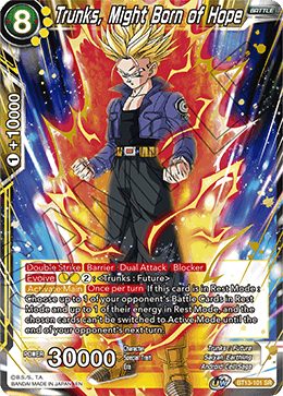 Trunks, Might Born of Hope (Super Rare) [BT13-101]