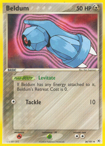 Beldum (28/101) [EX : Légendes cachées] 