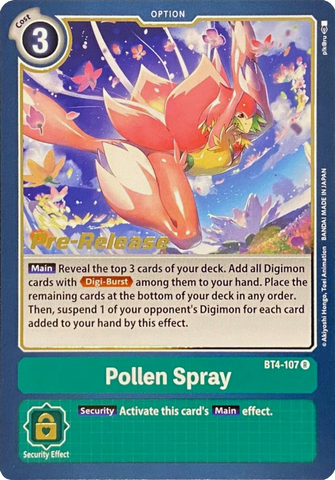 Spray de polen [BT4-107] [Promociones previas al lanzamiento de Great Legend] 