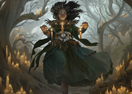 Carte d'art Candlegrove Witch 1 [Innistrad: Série d'art Midnight Hunt] 