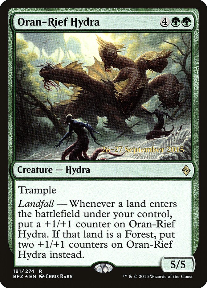 Oran-Rief Hydra  (Prerelease) [Battle for Zendikar Prerelease Promos]