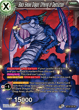 Black Smoke Dragon, Offering of Destruction (Uncommon) [BT13-124]